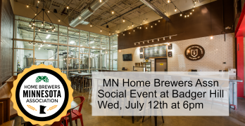 Next Social Event July 12 at Badger Hill